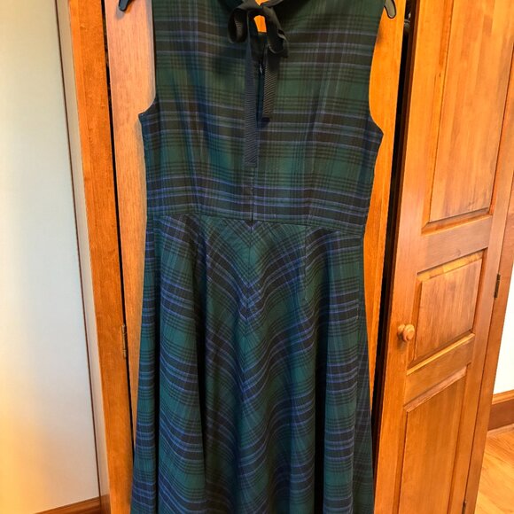 Talbots Black Watch Dress Size 6 - Picture 3 of 9